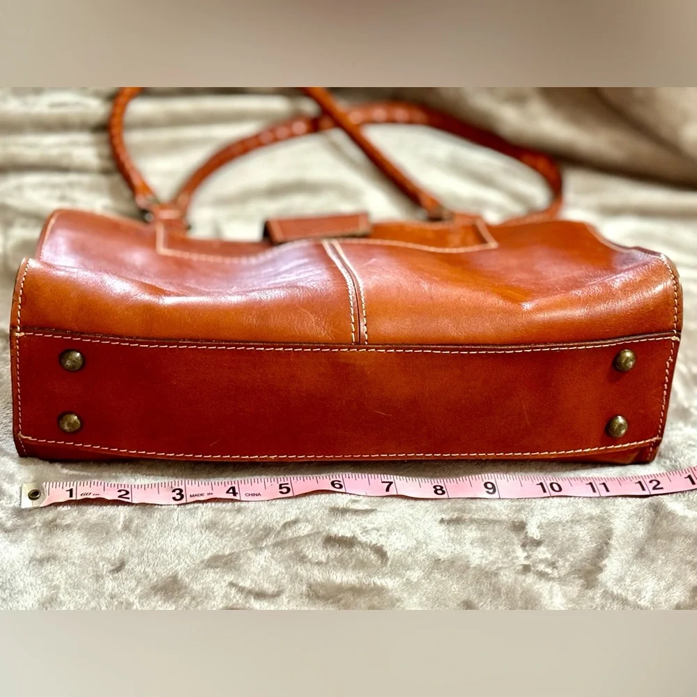 Patricia Nash Leather Purse | Color: cognac | Size: Medium - Picture 6 of 10